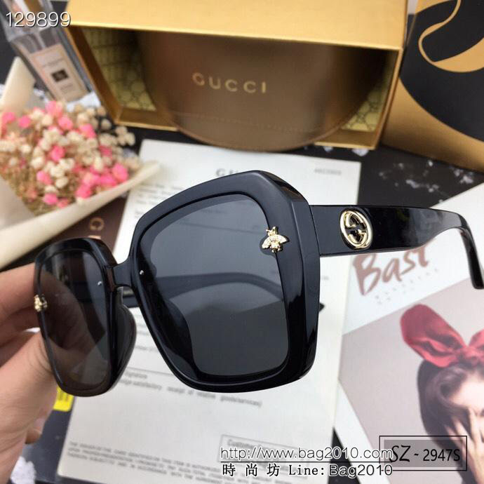 GUCCI古馳 2019新款 古奇小蜜蜂爆款太陽鏡 遮擋有害光線防輻射 出行旅遊搭配衣服必備品 2974S  lly1612